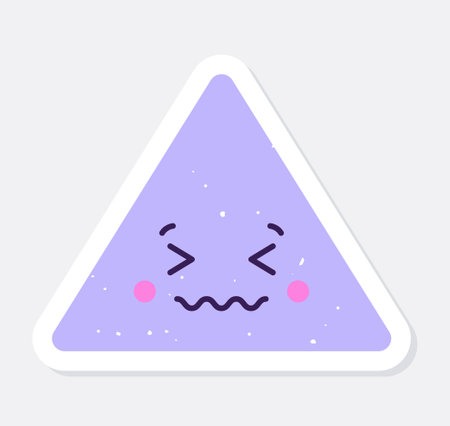 Funny Geometric Figure conceptのイラスト素材