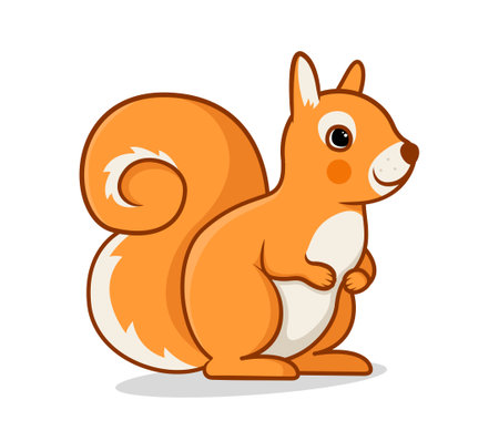 Cute forest animal conceptのイラスト素材