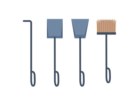 Set of fireplace accessoriesのイラスト素材
