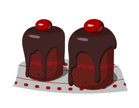 Traditional festive foodのイラスト素材