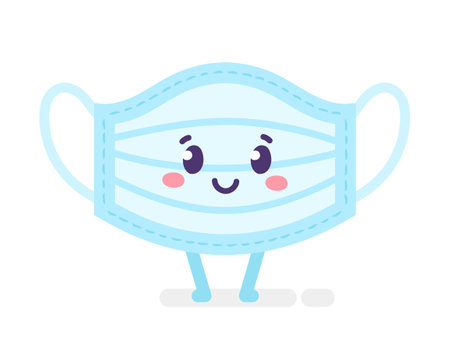 Hygiene mask characterのイラスト素材