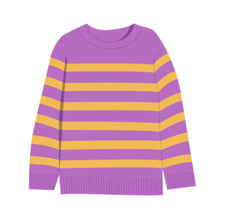 Kids violet pulloverのイラスト素材