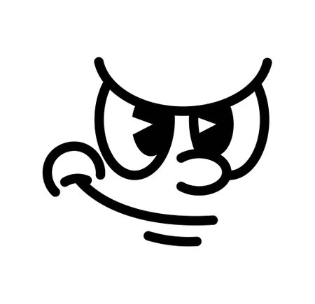 Retro 30s faceのイラスト素材
