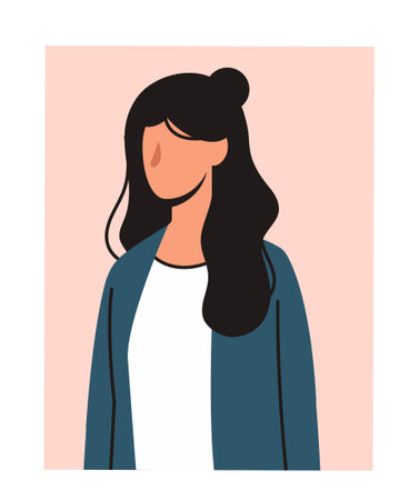 Portrait of womanのイラスト素材