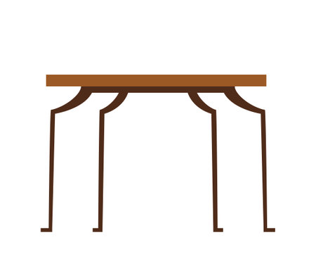 Brown table iconのイラスト素材