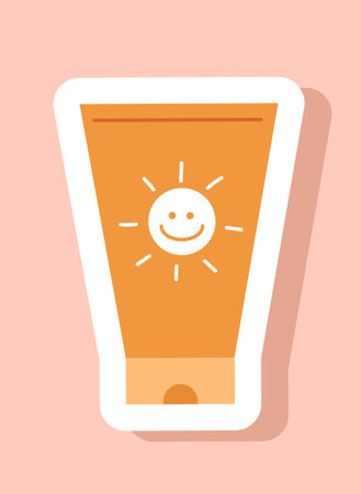 Sun cream iconのイラスト素材