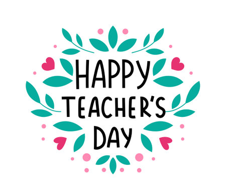Teacher day conceptのイラスト素材