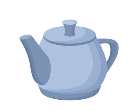 Ceramic teapot iconのイラスト素材