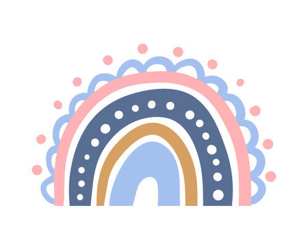 Cute rainbow iconのイラスト素材