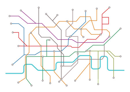 London underground mapのイラスト素材