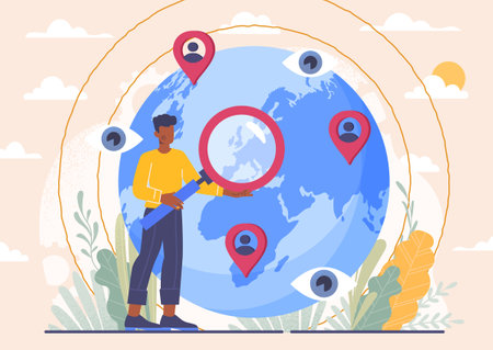 Social network conceptのイラスト素材