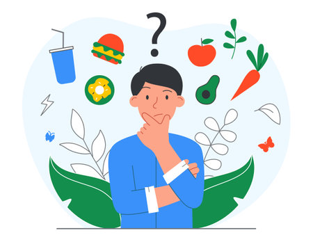 Harmful or useful foodのイラスト素材