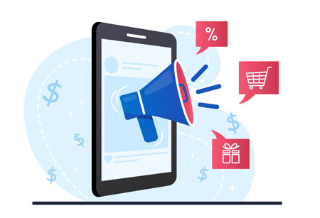 Promotion online conceptのイラスト素材