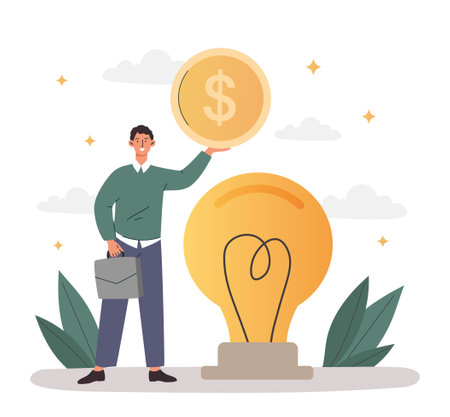 Concept of sponsoringのイラスト素材