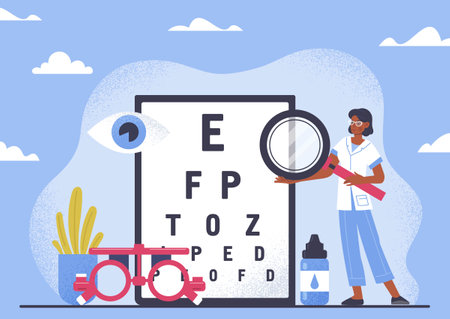 Concept of ophthalmologyのイラスト素材
