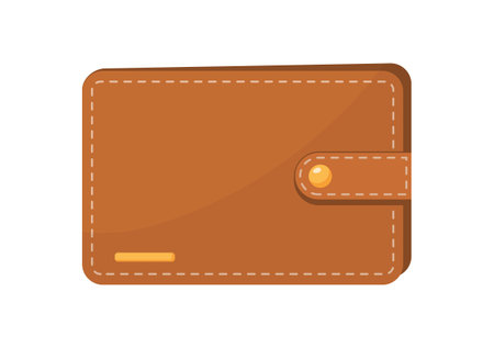 Brown wallet iconのイラスト素材