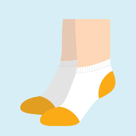Stylish socks with printのイラスト素材