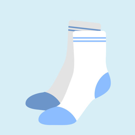 Stylish socks with printのイラスト素材
