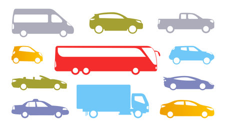 Set of carsのイラスト素材