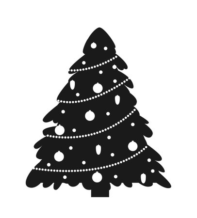 Christmas tree iconのイラスト素材