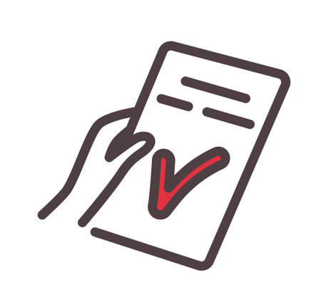 Color hand with document iconのイラスト素材