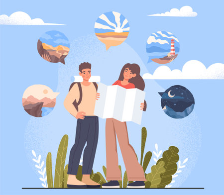 Concept of explorationのイラスト素材