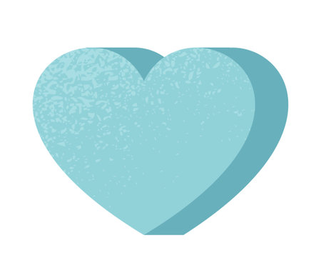 Blue heart iconのイラスト素材