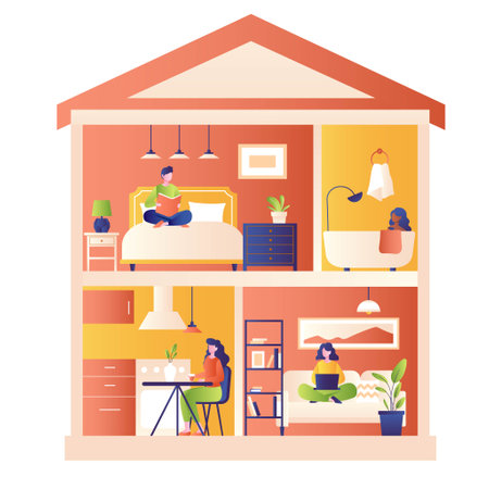 House section viewのイラスト素材