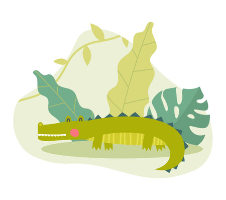 Safari crocodile iconのイラスト素材