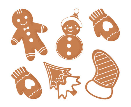 Set of gingerbread