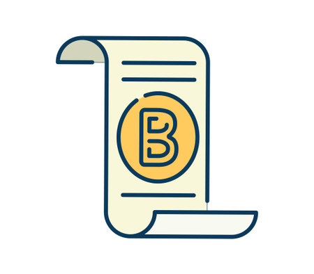 Blockchain technology iconのイラスト素材