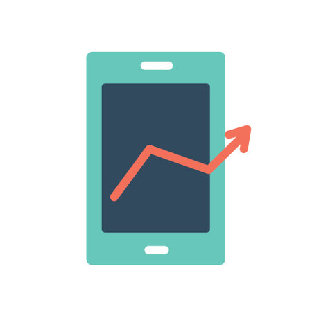 Colorful graphs iconのイラスト素材
