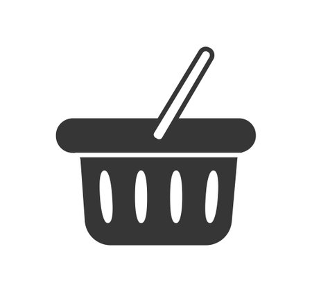 Black basket iconのイラスト素材
