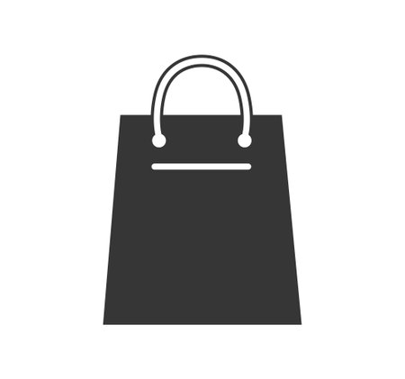 Black shopping bag iconのイラスト素材