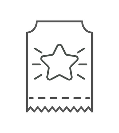 Marketing coupon line iconのイラスト素材