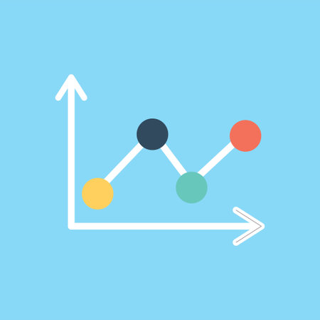 Analytics charts iconのイラスト素材