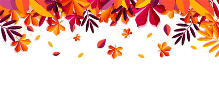 Autumn sale leavesのイラスト素材