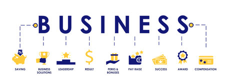 Business branding bannerのイラスト素材