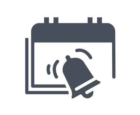 Calendar black and white iconのイラスト素材