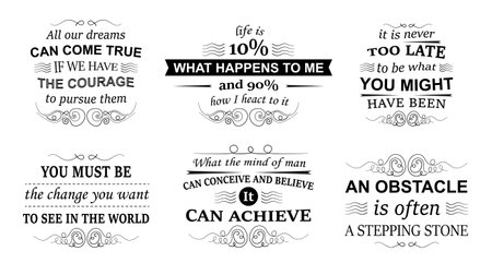 Typographic posters setのイラスト素材