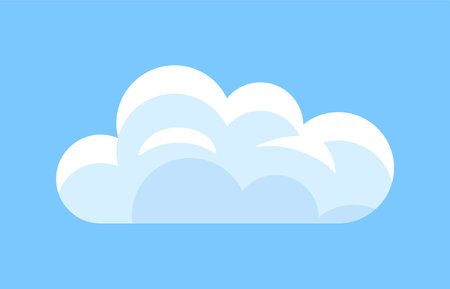 Cute cloud iconのイラスト素材