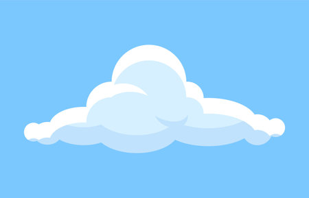 Cute cloud iconのイラスト素材