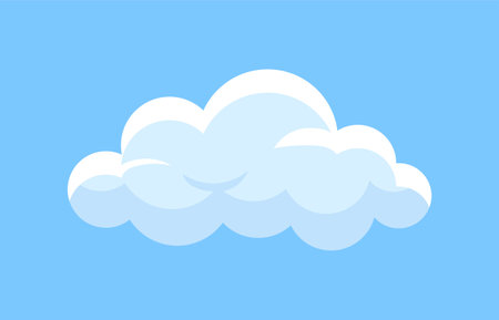 Cute cloud iconのイラスト素材