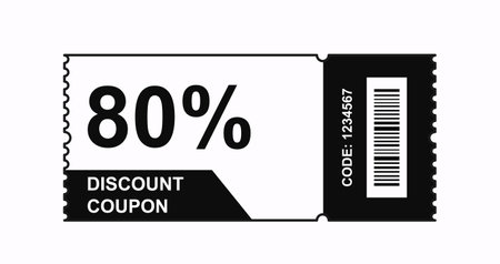 Black and white coupon or ticketのイラスト素材