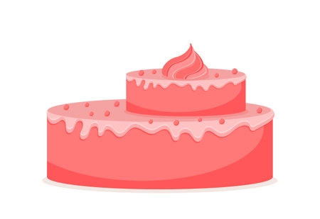 Pink cake iconのイラスト素材