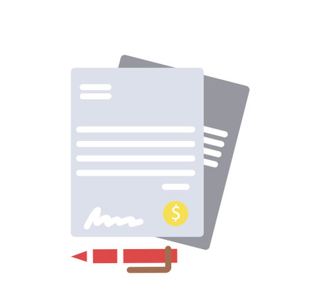 Business contract iconのイラスト素材