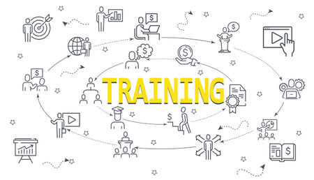 Business training textのイラスト素材