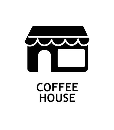 Coffee house iconのイラスト素材