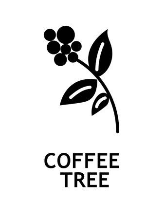 Coffee tree iconのイラスト素材