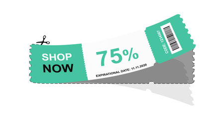 Cut out couponのイラスト素材